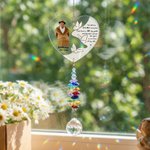 Personalised Butterfly Photo Acrylic Window Hanging Suncatcher with Name Text and Year Anniversary Sympathy Gift for Loss of Love Dad Mom
