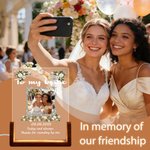 Lámpara de noche LED acrílica personalizada de varios temas con texto fotográfico y base de madera En memoria del amor Navidad Cumpleaños Regalo para amigos Familia