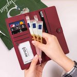 Personalisierte Portemonnaie im irisierenden Design | mit Geburtsblume Namen und Initiale | Geldbörse | Geburtstag Muttertag Geschenk für Damen