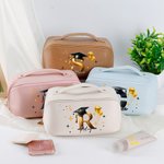 Personalisierte wasserdichte Bachelor-Hut Initial Make-up-Tasche mit Namen Reisezubehör Graduierung Klasse von 2026 Geschenk für Absolventen