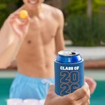 Personalized Multicolour 12oz-16oz Beer Can Sleeve Hugger Cooler with Name Set of 12 Graduation Party Gift for Graduates