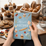 Personalised Recipes Cake A5 A6 PU Leather Notebook with Name Daily Use Birthday Gift for Baker Baking Enthusiast