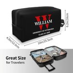 Personalisierte tragbare Monogramm Name Kulturtasche mit Text und bunten Initialen große Kapazität Graduierung Geschenk für Männer