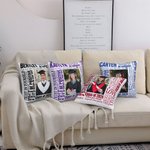 Personalisierte Multicolor Inspirational Graduation Foto werfen Kissenbezug mit Namen Jahr Graduierung Geschenk für Absolventen