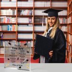 Personalized You Are Bible Chapter Graduation Cap Acrylic Plaque with Name and Year Home Decor Graduation Gift for Class of 2026 Graduates Christians