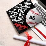 Personalized Basketball Soccer Sports Graduation Cap Topper Decoration with Name School Name and Year Graduation Gift for Graduates Sports Lovers