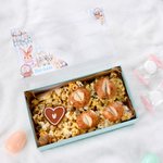 Gepersonaliseerde Schattige Konijn Pasen Cadeaudoos met Naam voor Dagelijks Gebruik of Feestjes Cadeaud voor Meisjes en Jongens