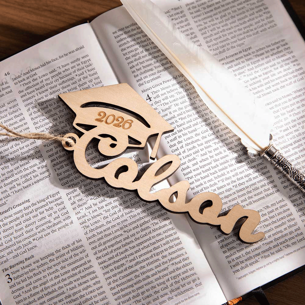 Wood Graduation Decoration Name Tag