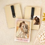 Personalised Watercolour Photo Wooden Car Visor Clip with Text Car Accessories Birthday Anniversary Gift for Couple Family Friend