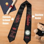 Personalised Unisex Embroidered Graduation Stole with Text and Photo Class of 2026 Graduation Gift for Graduates
