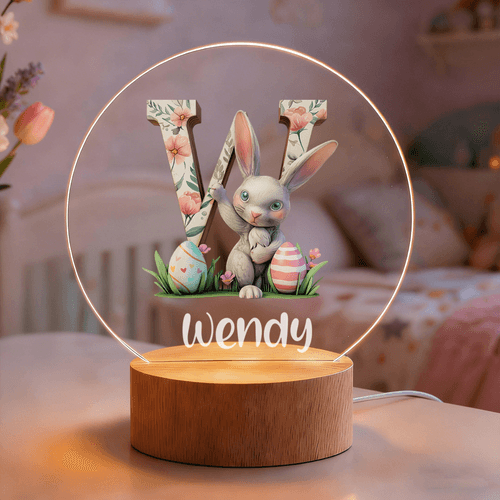 Luci notturne a libro personalizzabili con nome del bambino