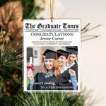 Personalisierte The Graduate Times Class of 2026 Acryl Foto Ornament mit Namen und Text Graduation Party Commemoration Geschenk für Absolventen