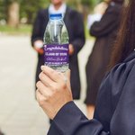 Personalized Waterproof Grad Cap Class of 2026 Photo Design Water Bottle Labels Set of 10 with Name and Date Graduation Party Decor Gift for Graduates