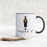 Personalized Mastered It Degree Graduation Ceramic Mug with Name for Class of 2026 Graduation Gift