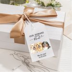 Personalised Watercolor Pet Portrait Tags Stickers Set with Text and Name Gift Decor Wedding Party Favor for Newlyweds Pet Lovers
