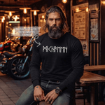 Personalized Multicolor Viking Runes Design T-Shirt Sweatshirt Hoodie with Name Father's Day Gift for Viking Enthusiasts and Nordic Culture Lovers