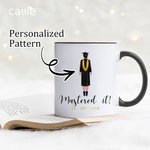 Personalized Mastered It Degree Graduation Ceramic Mug with Name for Class of 2026 Graduation Gift