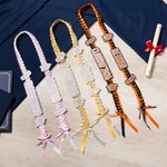 Personalized Class of 2026 Multicolor Glitter Graduation Ribbon Lei with Name Graduation Accessories Senior Recognition Party Gift for Graduates