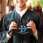 Personalisierte tragbare Monogramm Name Kulturtasche mit Text und bunten Initialen große Kapazität Graduierung Geschenk für Männer