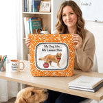 Personalized Apple Pet Photo Large Capacity Tote Bag with Name and Text Daily Use Anniversary Birthday Gift for Pet Lover Owner Teacher