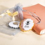 Magnete personalizzato in resina glitterata per cappello da laurea con nome dell'anno Set di 5 decorazioni per il frigorifero Ricordo della scuola, festa di laurea, regalo per i laureati