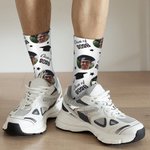 Personalisierte Multi-Color Crew Socken Kniestrümpfe mit Foto weich und atmungsaktiv Graduation Feier Geschenk für Freund Klassenkamerad