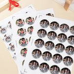 Autocollants photo personnalisés avec nom et texte Lot de 20 étiquettes pour les fêtes de fin d'études Décoration de fête pour les diplômés