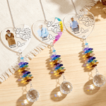 Personalised Butterfly Photo Acrylic Window Hanging Suncatcher with Name Text and Year Anniversary Sympathy Gift for Loss of Love Dad Mom