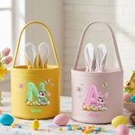 Panier de Pâques personnalisé lapin initial papillon avec nom oeufs chasse Fête de Pâques Cadeau de Pâques pour enfants