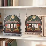 Personalized Books Read This Year Wooden Read Tracker with Text Library Bookshelf Decor Study Space Use Birthday Gift for Bookworms Book Lovers