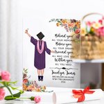 Personalisierte alle Ihre Träume um Sie herum Blume Acryl Plaque Home Dekoration Klasse von 2026 Graduierung Geschenk