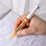 Personalized Highland Cow Retractable Glitter Ballpoint 3-In-1 Pen with Name Back to School Birthday Gift for Students