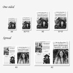 Personalised Graduation Newspaper Vintage Wrapping Paper with Text and Photo for Flower Bouquet Graduation Gift for High School College Graduates