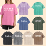 Personalized Text Design Soft 100% Cotton T-shirt  with 1-4 Names Daily Wear Mother's Day Birthday Gift for Woman Mom