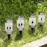 Personalised Angel Wing Character Pet Silhouette Solar Garden Light with Name and Year Garden Decor Memorial Sympathy Gift for Family Pet Owner