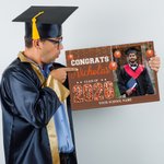 Photo de fin d'études personnalisée sur toile avec paillettes, sans cadre, avec nom Cadeau de fin d'études pour la classe 2026