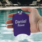 Sac à dos Kickboard multicolore imprimé en 3D avec texte Cadeau d'anniversaire pour les entraîneurs, les nageurs et les amateurs de sport