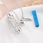Collana diffusore di profumo personalizzata con nome, da indossare tutti i giorni, regalo di compleanno e anniversario per le donne.