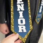 Personalised Multicolour Glitter Photo Graduation Sash with Name and Year Graduation Gift for Class of 2026 Graduates