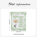 Personalized God Says I Am Birth Flower PU Leather Rosary Pouch with Name Daily Storage Mother's Day Gift for Christian Mother