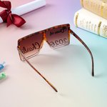 Personalized Graduation Cap Class of 2026 Gradient Square Sunglasses with Year and Name Party Favor Graduation Ceremony Gift for Graduates Friends