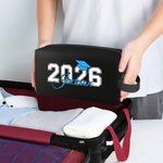 Personalized Graduation Hat Large Capacity Toiletry Bag with Year and Colourful Name Travel Accessories Class of 2026 Gift for Men
