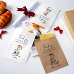Personalisierte niedliche Grad Cap Teddybär Food-Grade Papier behandeln Taschen Satz von 20 Party Favors Graduierung Geschenk für die Klasse von 2026 Absolventen