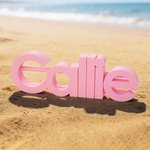 Personalised Multi-color Name 3D Printed Sand Mold 1-7 Letters Beach Vacation Essentials Play Birthday Gift for Family Kids