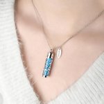 Collana diffusore di profumo personalizzata con nome, da indossare tutti i giorni, regalo di compleanno e anniversario per le donne.