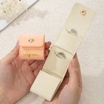 Personalized Simple Golden Name Foldable Jewelry Case Travel Essentials Daily Use Business Trip Gift for Girls Women