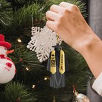 Personalized Graduation Gown with Ribbon Design Acrylic Christmas Ornament with Text Graduation Christmas Tree Decor Gift for 2026 Graduates