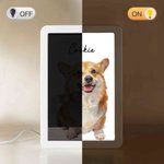 Cadre photo LED personnalisé avec nom et peinture à l'huile Cadeau de sympathie pour les propriétaires d'animaux de compagnie