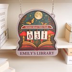 Personalized Books Read This Year Wooden Read Tracker with Text Library Bookshelf Decor Study Space Use Birthday Gift for Bookworms Book Lovers