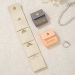 Personalized Simple Golden Name Foldable Jewelry Case Travel Essentials Daily Use Business Trip Gift for Girls Women